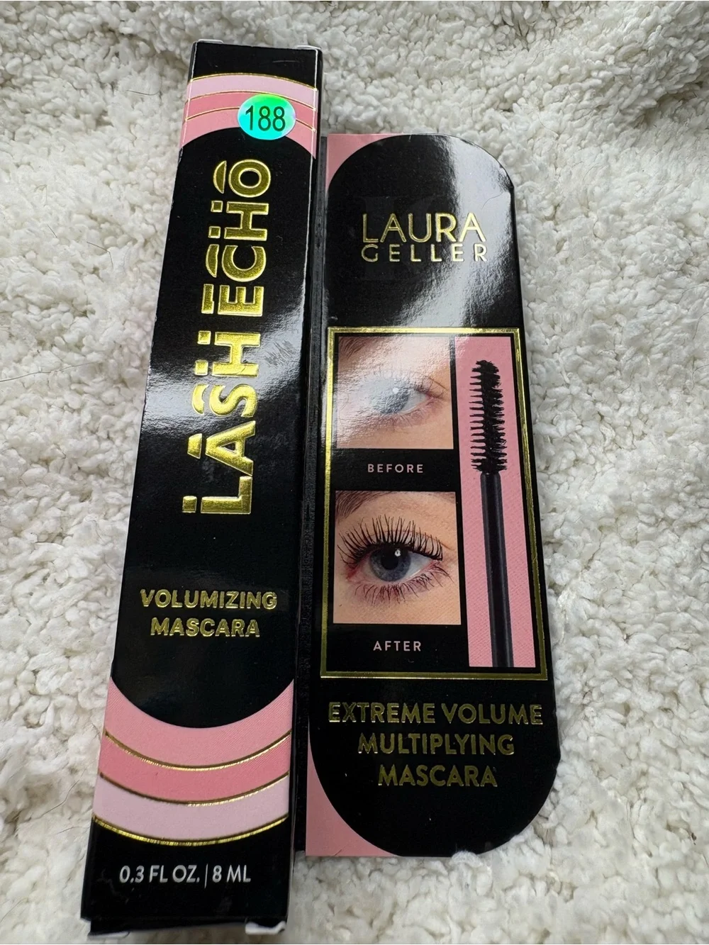 Laura Geller Lash Echo Volumizing Mascara — Pink and Black Packaging